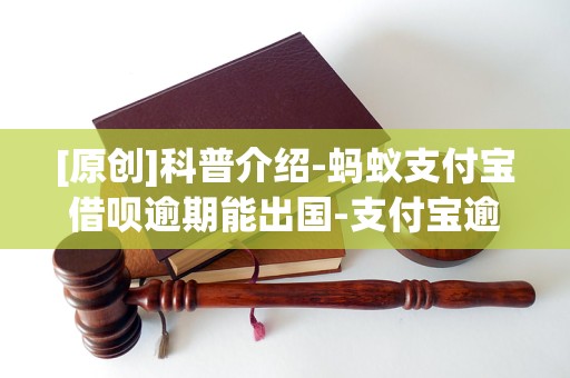 [原创]科普介绍-蚂蚁支付宝借呗逾期能出国-支付宝逾期被起诉能和蚂蚁金服协商吗「4月更新动态」