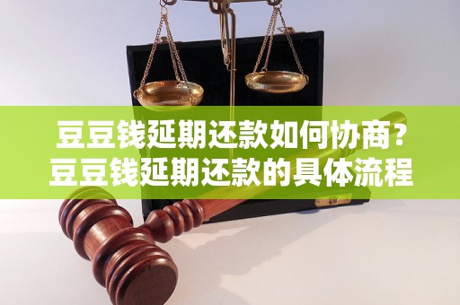 豆豆钱延期还款如何协商？豆豆钱延期还款的具体流程解析