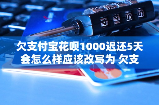 欠支付宝花呗1000迟还5天会怎么样应该改写为 欠支付宝花呗1000迟还5天会有什么后果