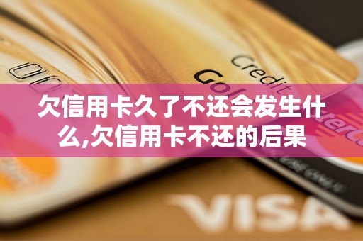 欠信用卡久了不还会发生什么,欠信用卡不还的后果