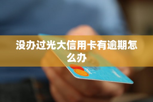 没办过光大信用卡有逾期怎么办