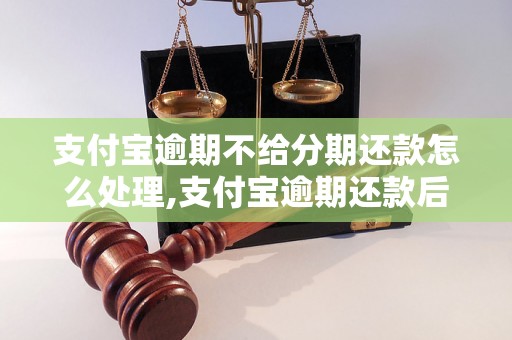 支付宝逾期不给分期还款怎么处理,支付宝逾期还款后果及解决办法