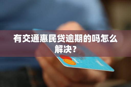 有交通惠民贷逾期的吗怎么解决？