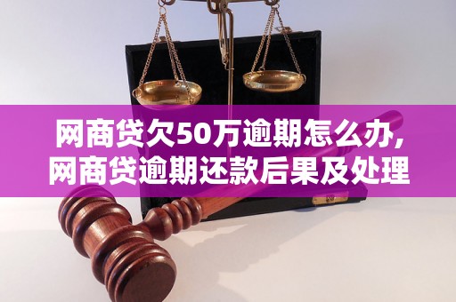 网商贷欠50万逾期怎么办,网商贷逾期还款后果及处理方法