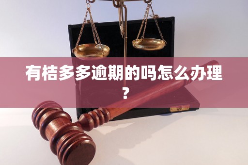 有桔多多逾期的吗怎么办理？