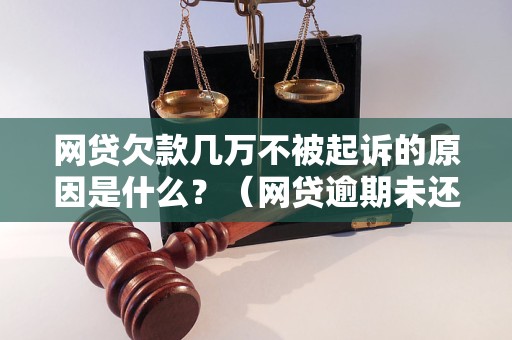 网贷欠款几万不被起诉的原因是什么？（网贷逾期未还会被起诉吗）