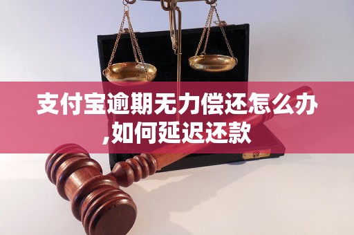 支付宝逾期无力偿还怎么办,如何延迟还款