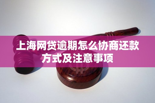 上海网贷逾期怎么协商还款方式及注意事项