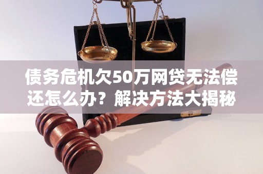 债务危机欠50万网贷无法偿还怎么办？解决方法大揭秘