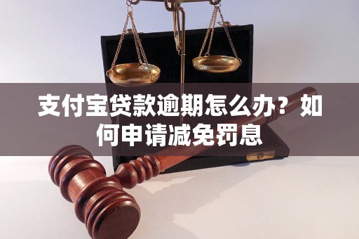 支付宝贷款逾期怎么办？如何申请减免罚息