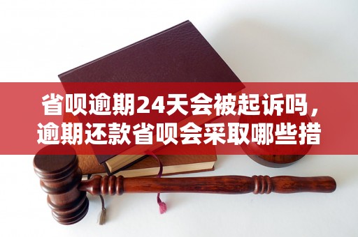 省呗逾期24天会被起诉吗，逾期还款省呗会采取哪些措施