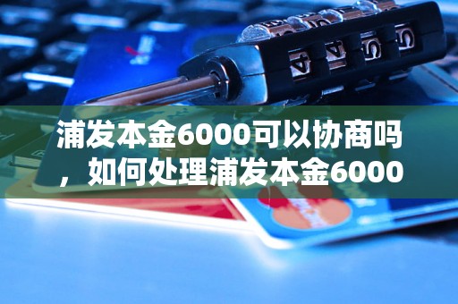 浦发本金6000可以协商吗，如何处理浦发本金6000的问题