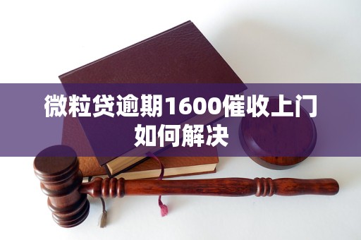 微粒贷逾期1600催收上门如何解决