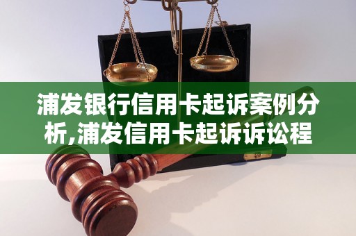 浦发银行信用卡起诉案例分析,浦发信用卡起诉诉讼程序详解