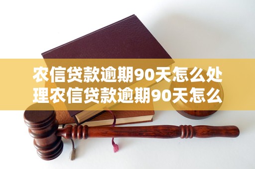 农信贷款逾期90天怎么处理农信贷款逾期90天怎么处理