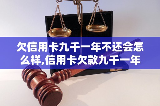 欠信用卡九千一年不还会怎么样,信用卡欠款九千一年利息计算