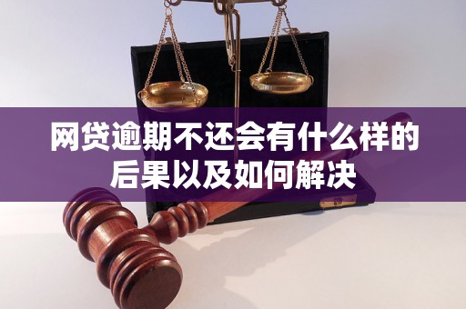 网贷逾期不还会有什么样的后果以及如何解决