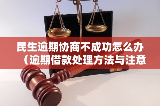 民生逾期协商不成功怎么办（逾期借款处理方法与注意事项）