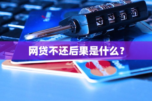 网贷不还后果是什么？