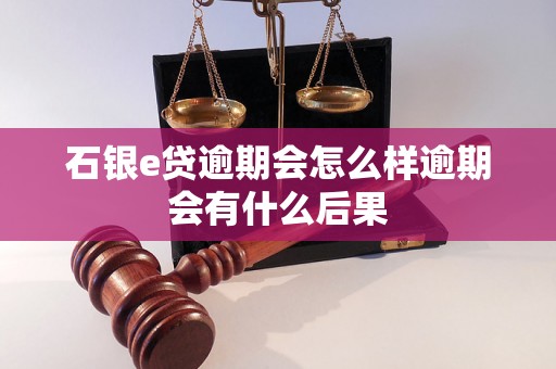 石银e贷逾期会怎么样逾期会有什么后果