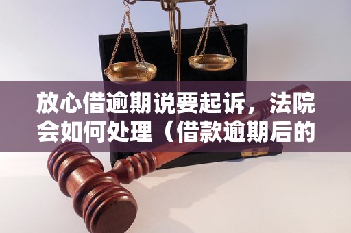 放心借逾期说要起诉，法院会如何处理（借款逾期后的法律解决方案）