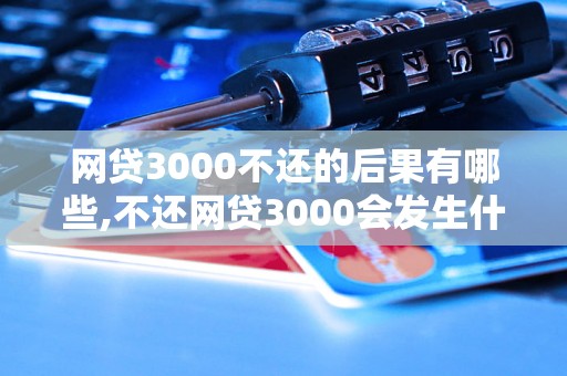 网贷3000不还的后果有哪些,不还网贷3000会发生什么