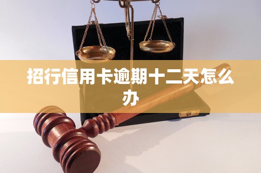 招行信用卡逾期十二天怎么办