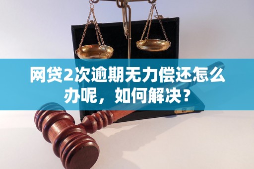 网贷2次逾期无力偿还怎么办呢，如何解决？