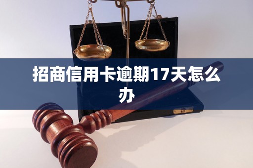 招商信用卡逾期17天怎么办