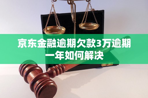 京东金融逾期欠款3万逾期一年如何解决