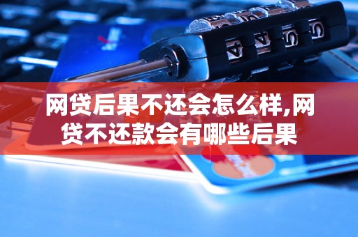 网贷后果不还会怎么样,网贷不还款会有哪些后果