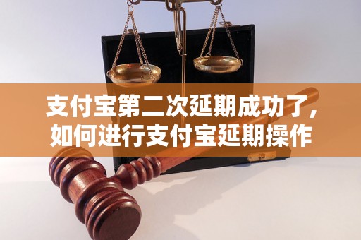 支付宝第二次延期成功了,如何进行支付宝延期操作