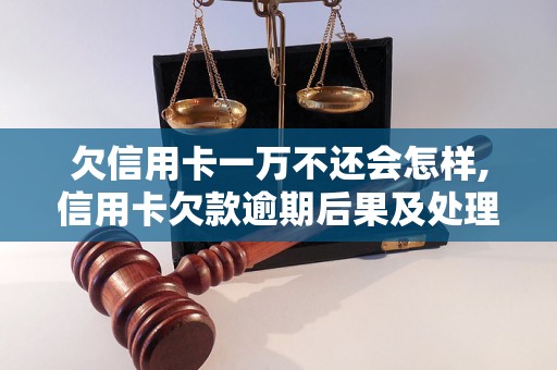 欠信用卡一万不还会怎样,信用卡欠款逾期后果及处理方法