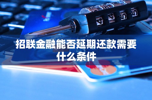 招联金融能否延期还款需要什么条件