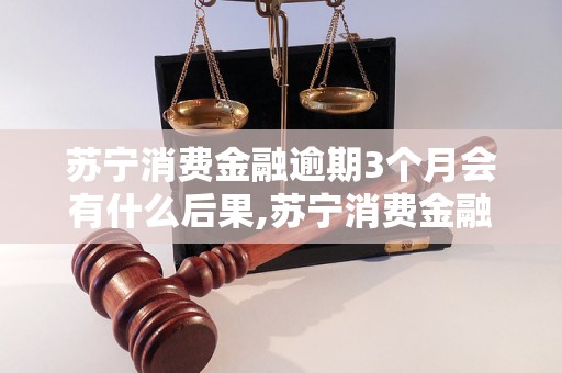 苏宁消费金融逾期3个月会有什么后果,苏宁消费金融逾期3个月怎么处理