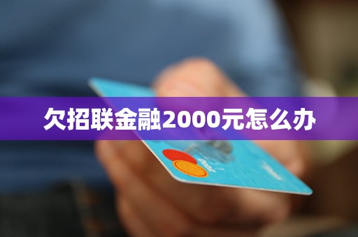 欠招联金融2000元怎么办