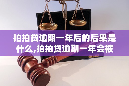 拍拍贷逾期一年后的后果是什么,拍拍贷逾期一年会被怎样处理