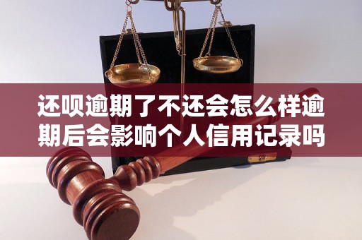 还呗逾期了不还会怎么样逾期后会影响个人信用记录吗