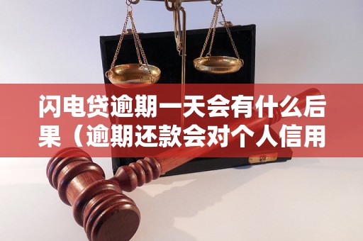 闪电贷逾期一天会有什么后果（逾期还款会对个人信用产生什么影响）