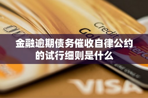 金融逾期债务催收自律公约的试行细则是什么