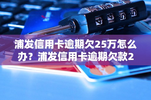 浦发信用卡逾期欠25万怎么办？浦发信用卡逾期欠款25万应该如何处理？