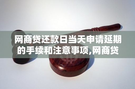 网商贷还款日当天申请延期的手续和注意事项,网商贷还款日当天申请延期流程详解