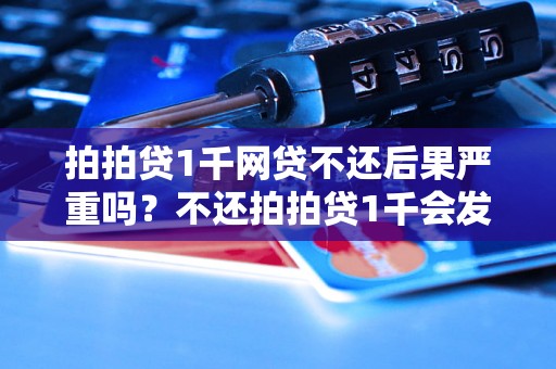 拍拍贷1千网贷不还后果严重吗？不还拍拍贷1千会发生什么？