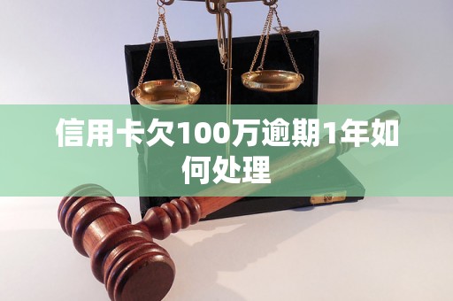 信用卡欠100万逾期1年如何处理