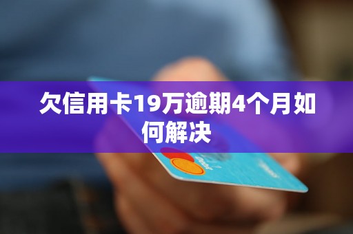 欠信用卡19万逾期4个月如何解决