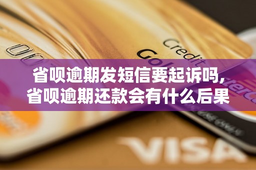 省呗逾期发短信要起诉吗,省呗逾期还款会有什么后果