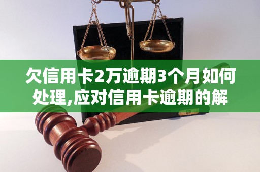 欠信用卡2万逾期3个月如何处理,应对信用卡逾期的解决方法