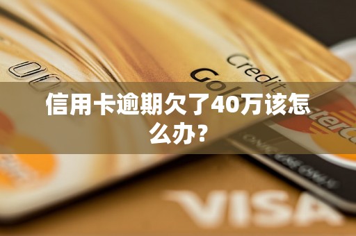 信用卡逾期欠了40万该怎么办？