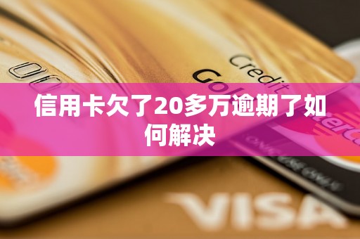 信用卡欠了20多万逾期了如何解决