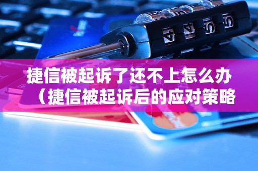 捷信被起诉了还不上怎么办（捷信被起诉后的应对策略）